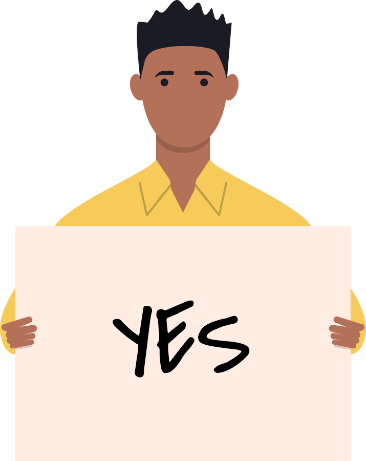 'Yes' sign